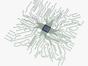 circuito elettronico v 3 Modello 3D