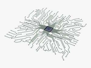 electronic circuit v 3 3D Модель