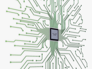 electronic circuit v 3 3D Модель