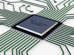 circuito elettronico v 3 Modello 3D