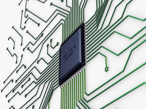 electronic circuit v 3 3D Модель