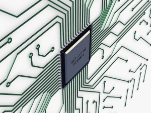 electronic circuit v 3 3D Модель