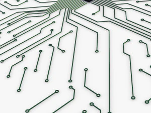 circuito elettronico v 3 Modello 3D