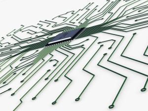 electronic circuit v 3 3D Модель