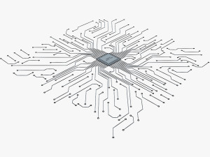 electronic circuit v 3 3D Модель
