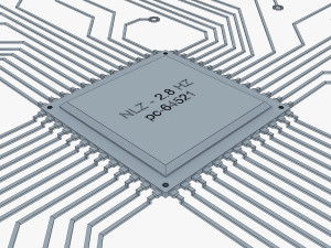 electronic circuit v 3 3D Модель
