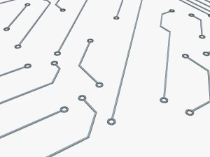 circuito elettronico v 3 Modello 3D