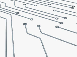 circuito elettronico v 3 Modello 3D