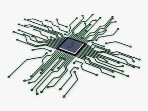 electronic circuit v 4 3D Model