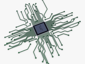 electronic circuit v 4 3D Model