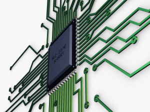 electronic circuit v 4 3D Model
