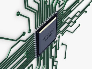 electronic circuit v 4 3D Model