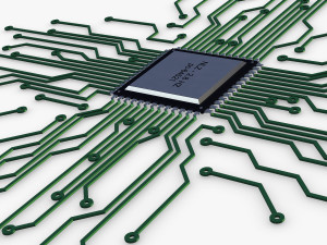 electronic circuit v 4 3D Model