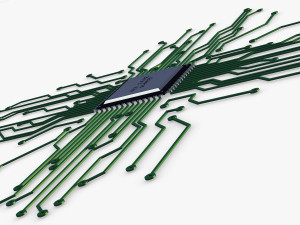 electronic circuit v 4 3D Model