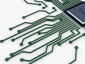 electronic circuit v 4 3D Model
