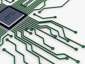 electronic circuit v 4 3D Model
