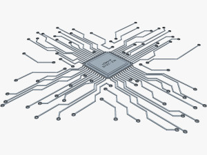 electronic circuit v 4 3D Model