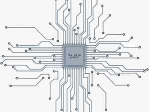 electronic circuit v 4 3D Model