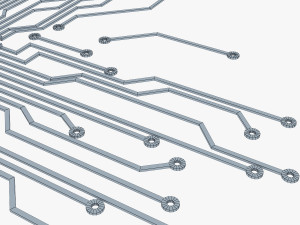 electronic circuit v 4 3D Model