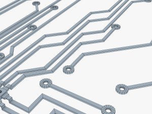electronic circuit v 4 3D Model