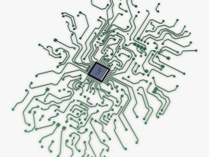 electronic circuit v 5 3D Model