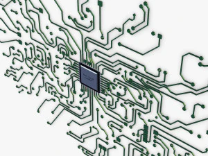electronic circuit v 5 3D Model