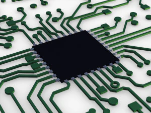 electronic circuit v 5 3D Model