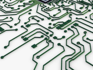 electronic circuit v 5 3D Model