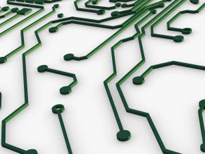 electronic circuit v 5 3D Model