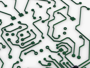 electronic circuit v 5 3D Model