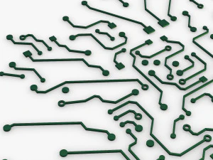 electronic circuit v 5 3D Model