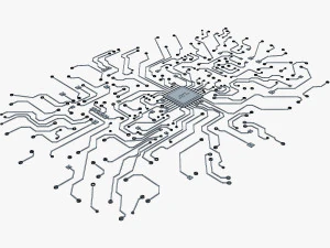 electronic circuit v 5 3D Model