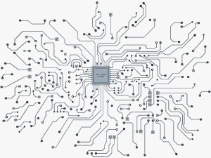 electronic circuit v 5 3D Model