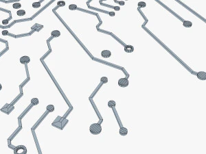 electronic circuit v 5 3D Model