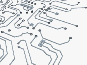 electronic circuit v 5 3D Model