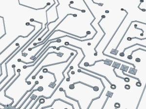 electronic circuit v 5 3D Model