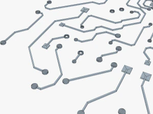 electronic circuit v 5 3D Model