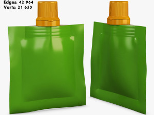 doypack packaging collection volume 1 Modello 3D