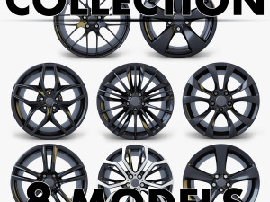 car rim wheel collection volume 1 3D Model