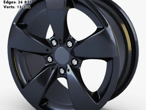 car rim wheel collection volume 1 3D Model