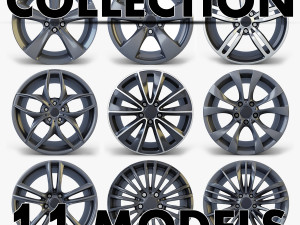 car rim wheel collection volume 2 3D Model
