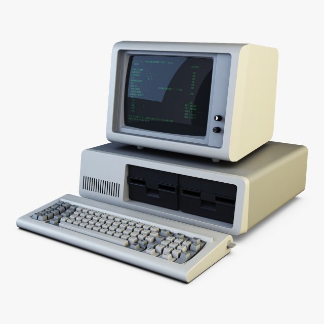 personal computer v 2 Model 3D .c4d .max .obj .3ds .fbx .stl .blend 