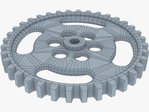 gears set low poly v 1 Modelo 3D