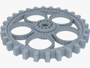 gears set low poly v 1 Modelo 3D