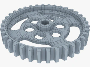 gears set low poly v 1 3D Model