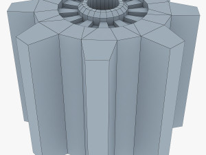 gears set low poly v 1 Modelo 3D