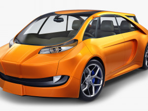 generic electric concept car 3D 모델