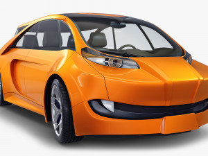 generic electric concept car Model 3D