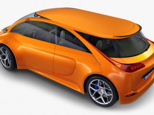 generic electric concept car Model 3D