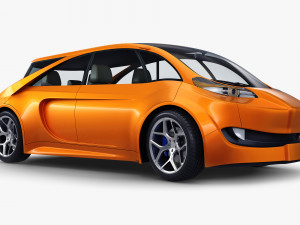 generic electric concept car Model 3D